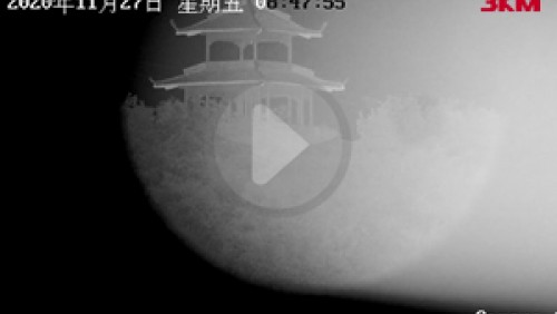 5000米超远距离红表激光补光灯测试视频