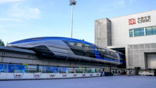 Infrared laser lighting modules provide escort along the HSR line video